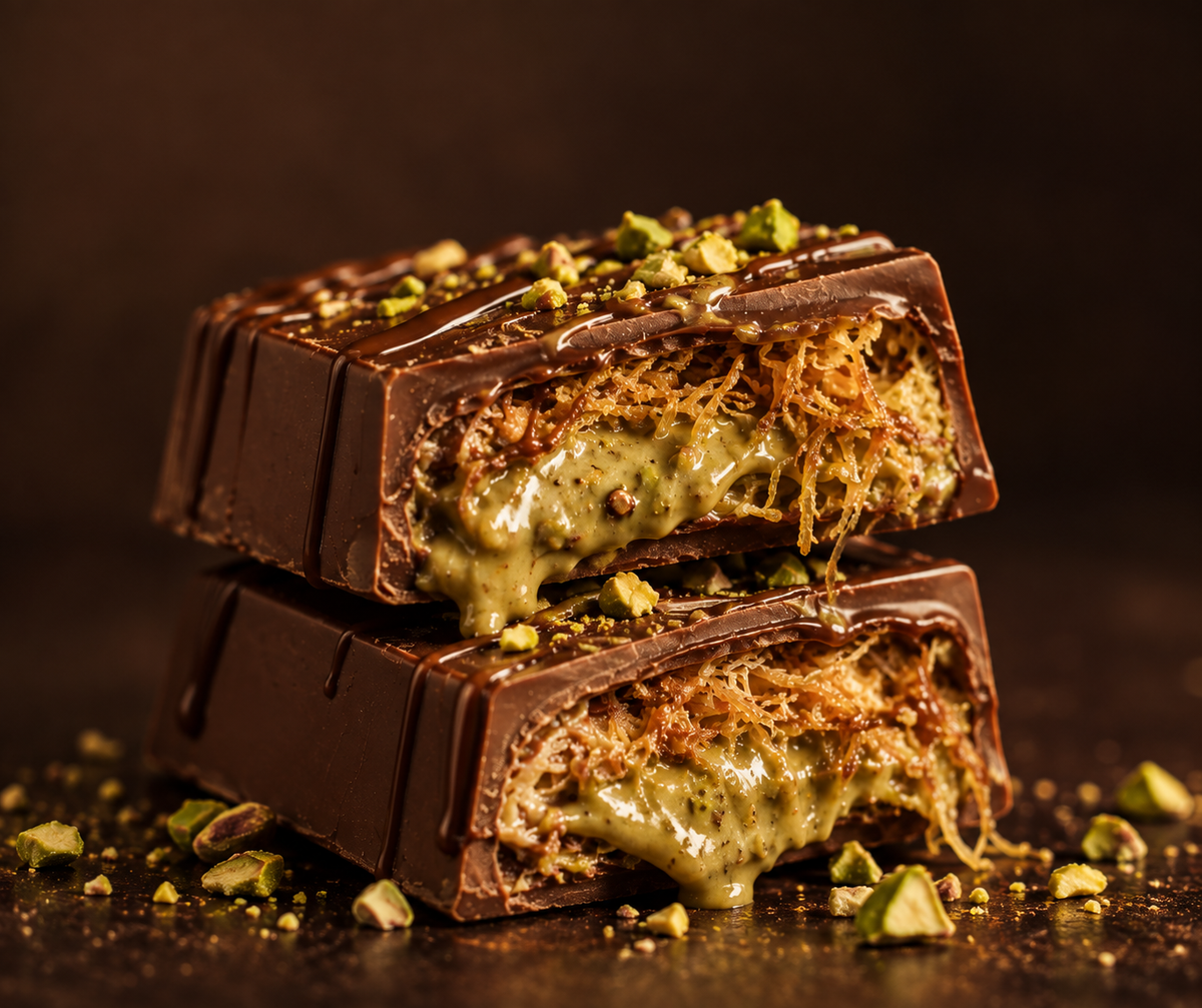 Pistachio Kunafa Chocolate