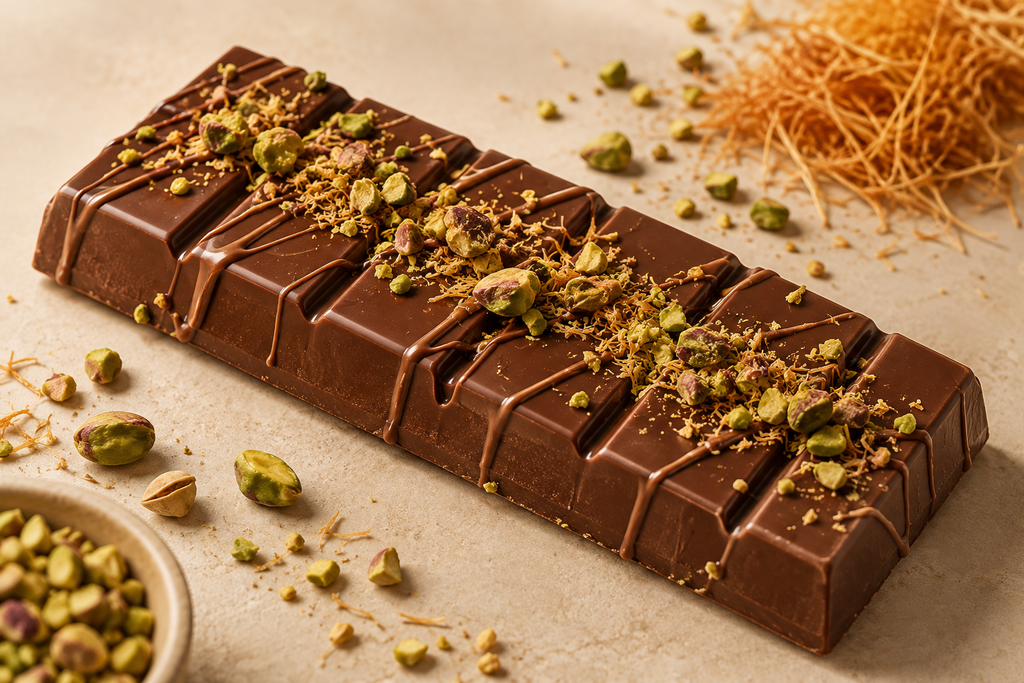 Mixed Kunafa Chocolate Bars