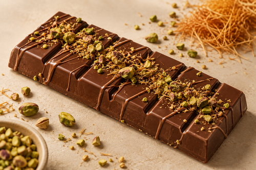 Mixed Kunafa Chocolate Bars